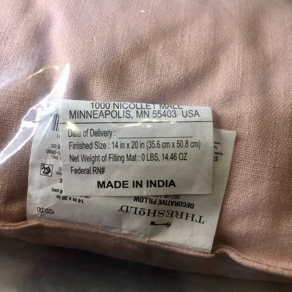 I love Us peach gold Throw Pillow Home Decor New - Picture 2 of 5